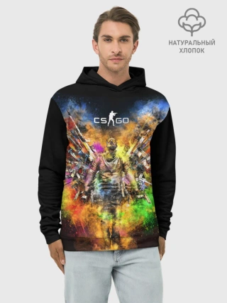 Худи мужской база хлопок / CS GO