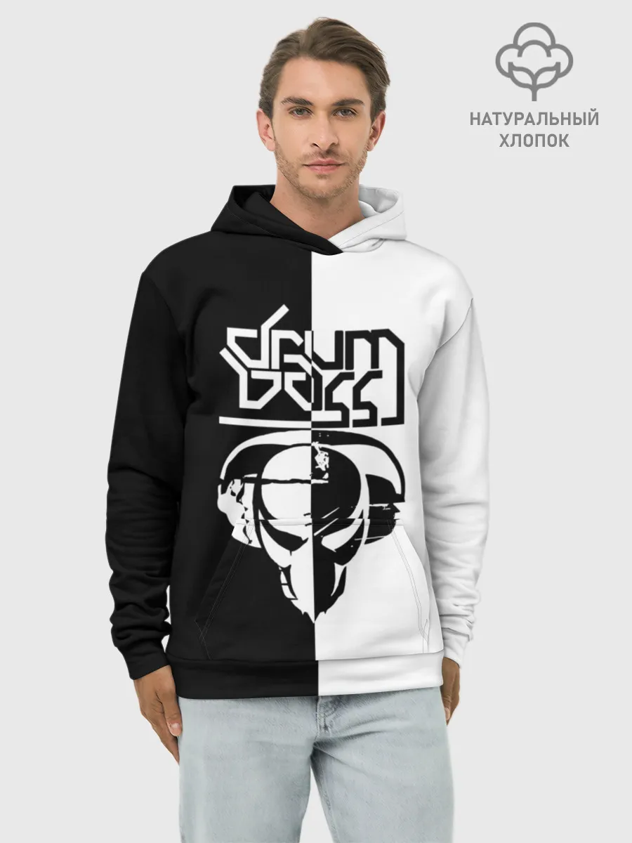 Худи мужской база хлопок / Drum and bass