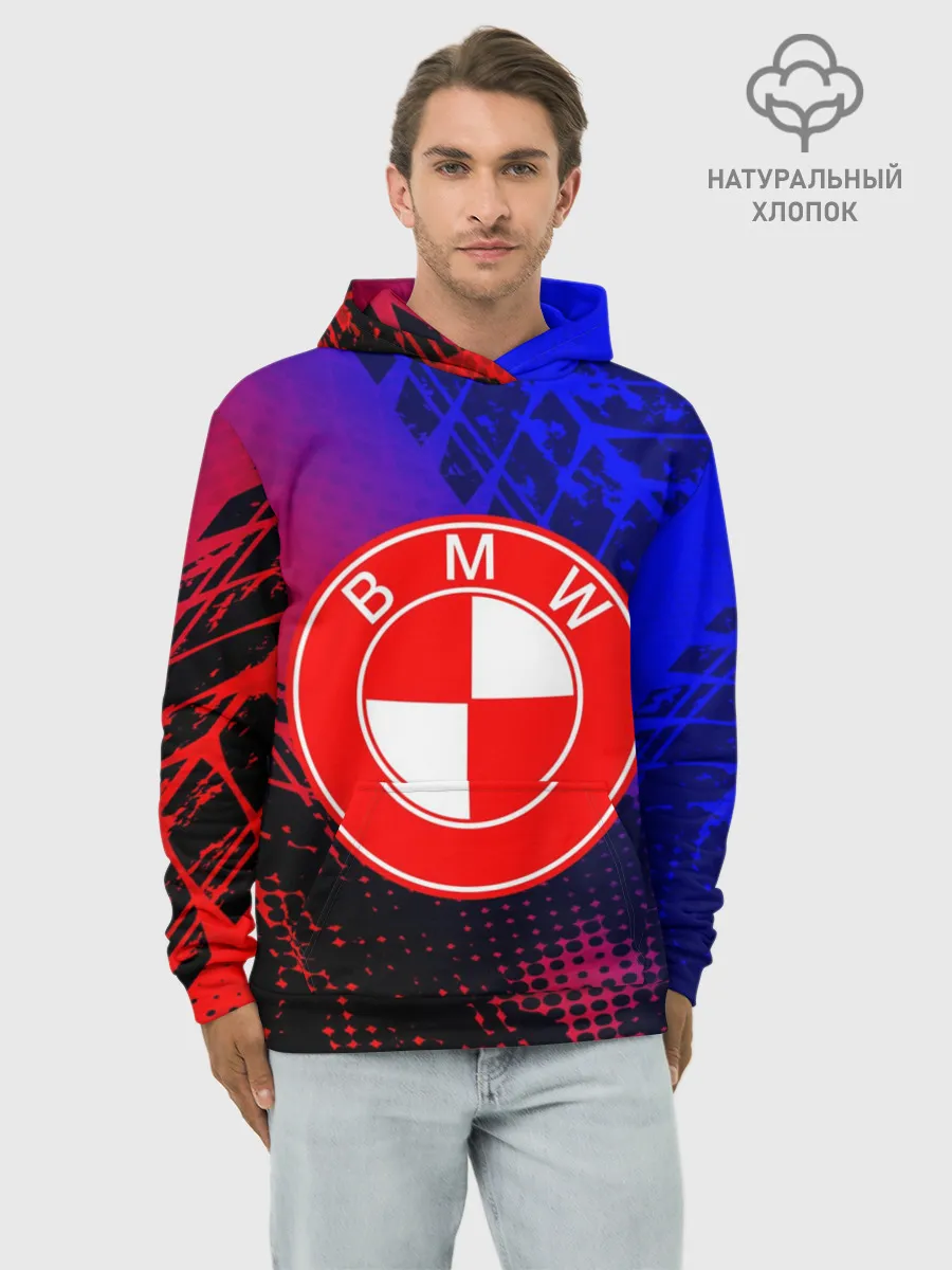 Худи мужской база хлопок / BMW uniform collection