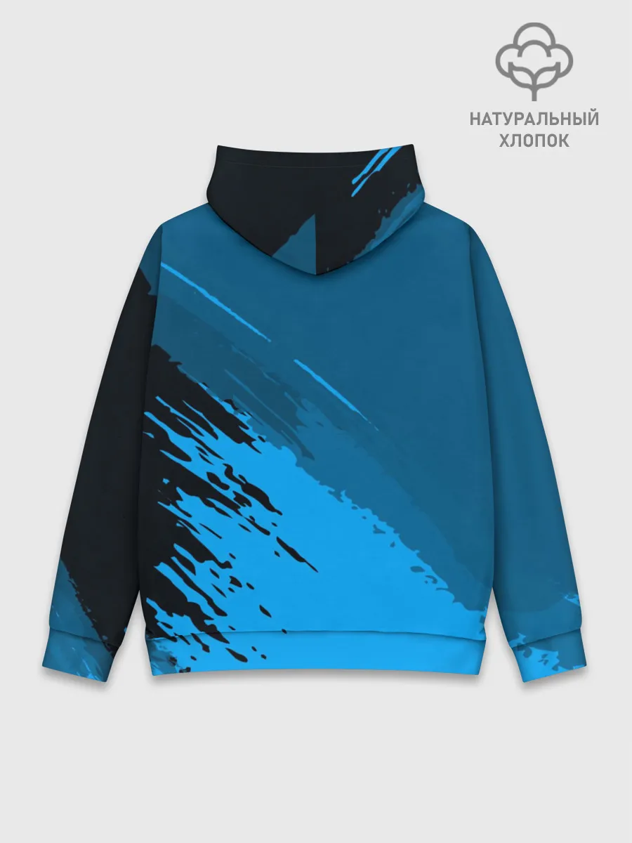 Худи мужской база хлопок / FC Juventus abstract style