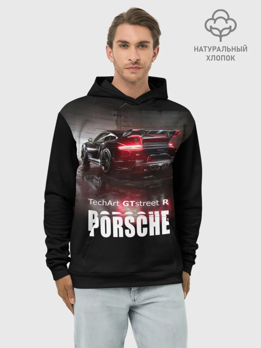 Худи мужской база хлопок / Porsche GTstreet R