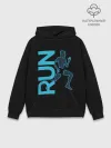 Худи мужской база хлопок / RUN