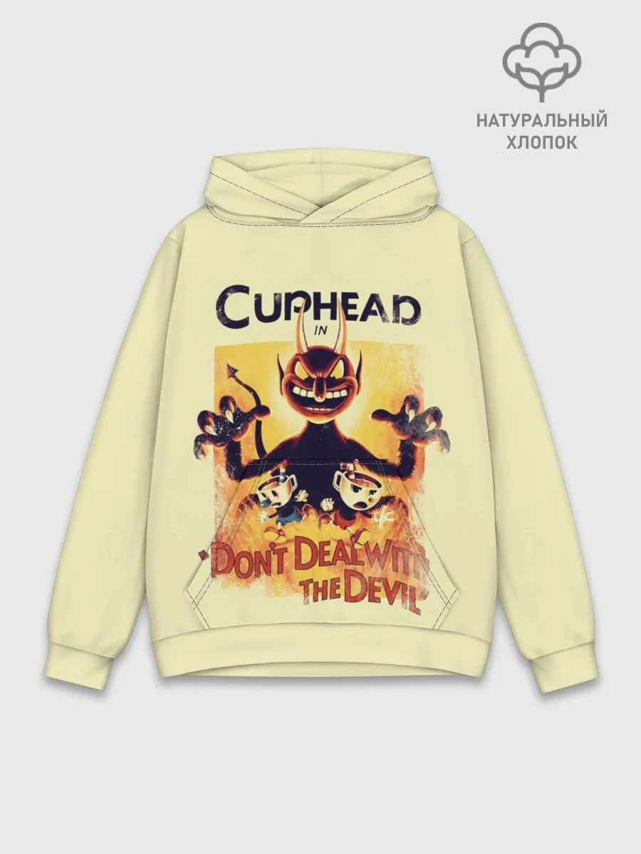 Худи мужской база хлопок / Cuphead