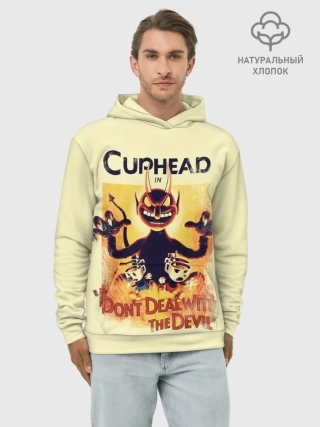 Худи мужской база хлопок / Cuphead