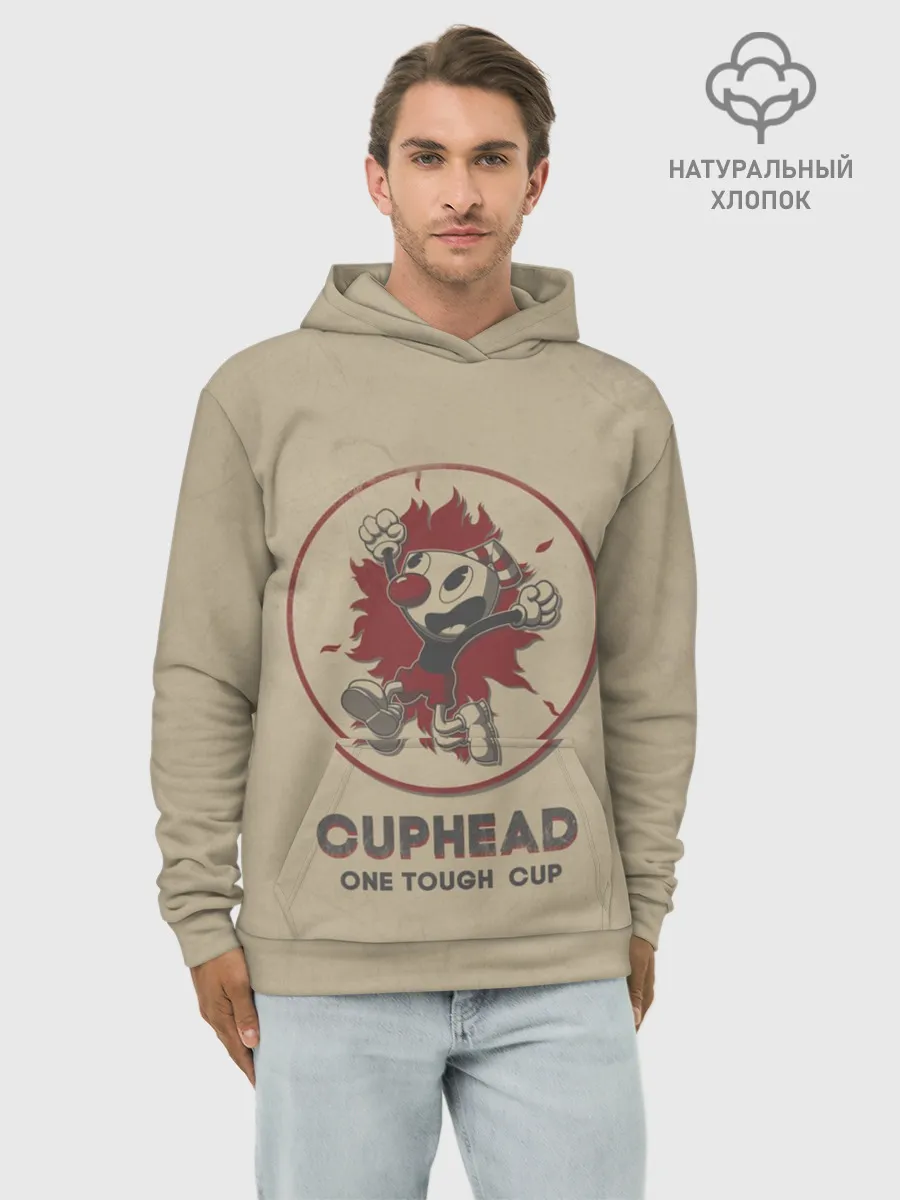 Худи мужской база хлопок / Cuphead