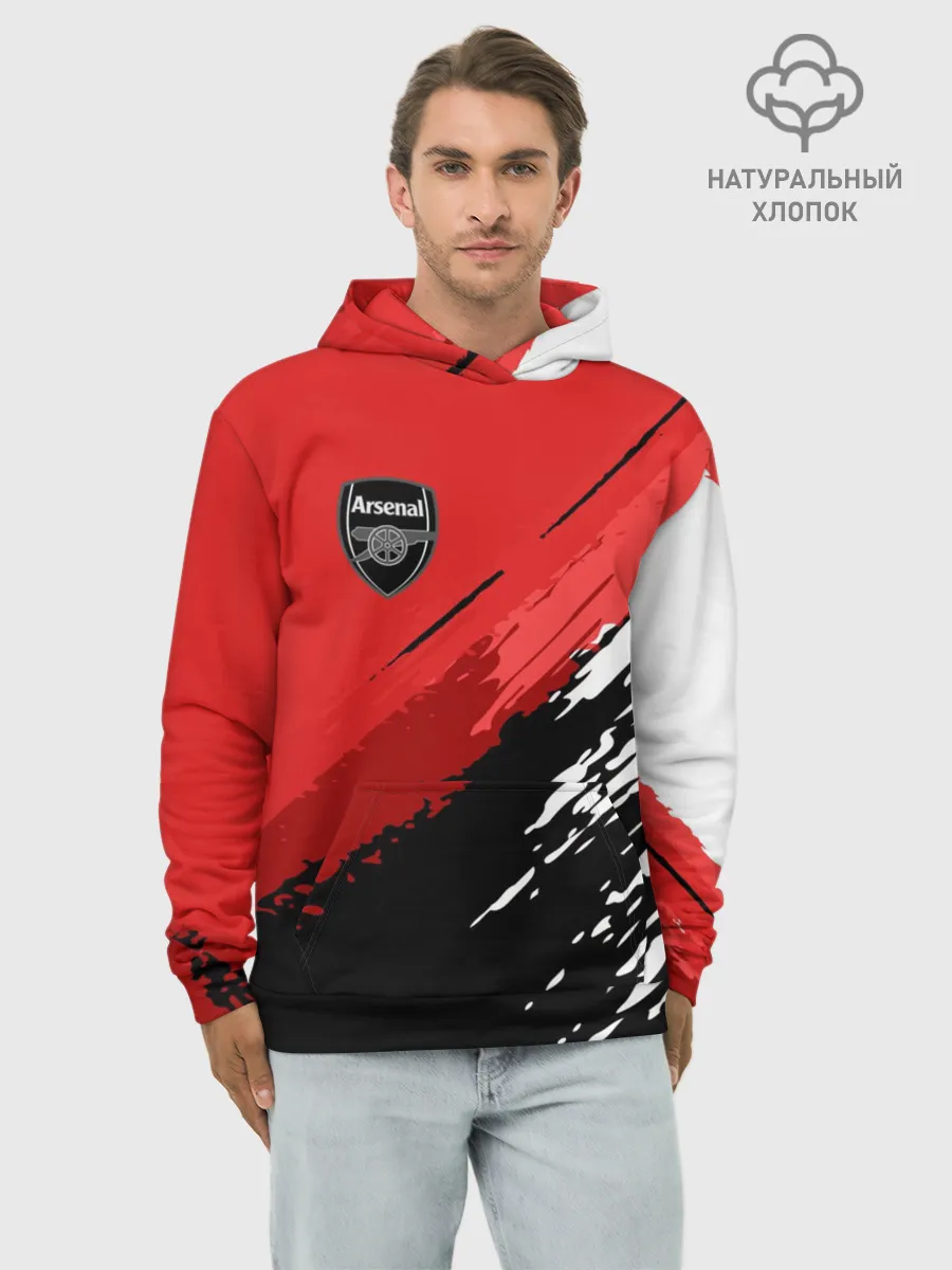 Худи мужской база хлопок / Arsenal 2018 Original