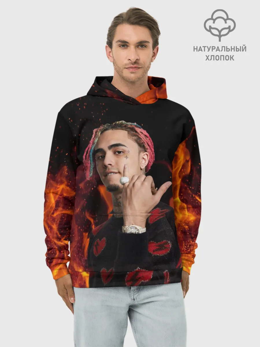 Худи мужской база хлопок / Lil Pump - 103