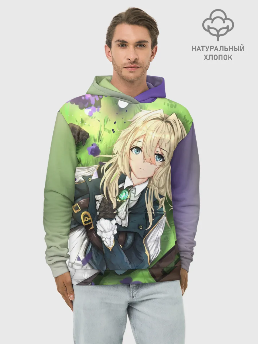 Худи мужской база хлопок / Violet Evergarden