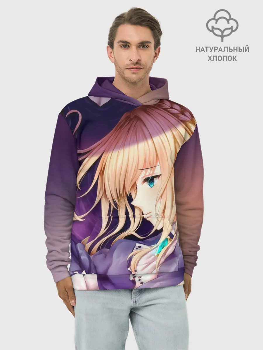 Худи мужской база хлопок / Violet Evergarden