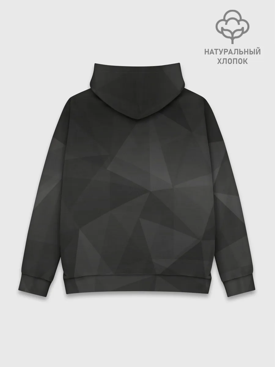 Худи мужской база хлопок / Fortnite Black Abstract