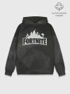 Худи мужской база хлопок / Fortnite Black Abstract