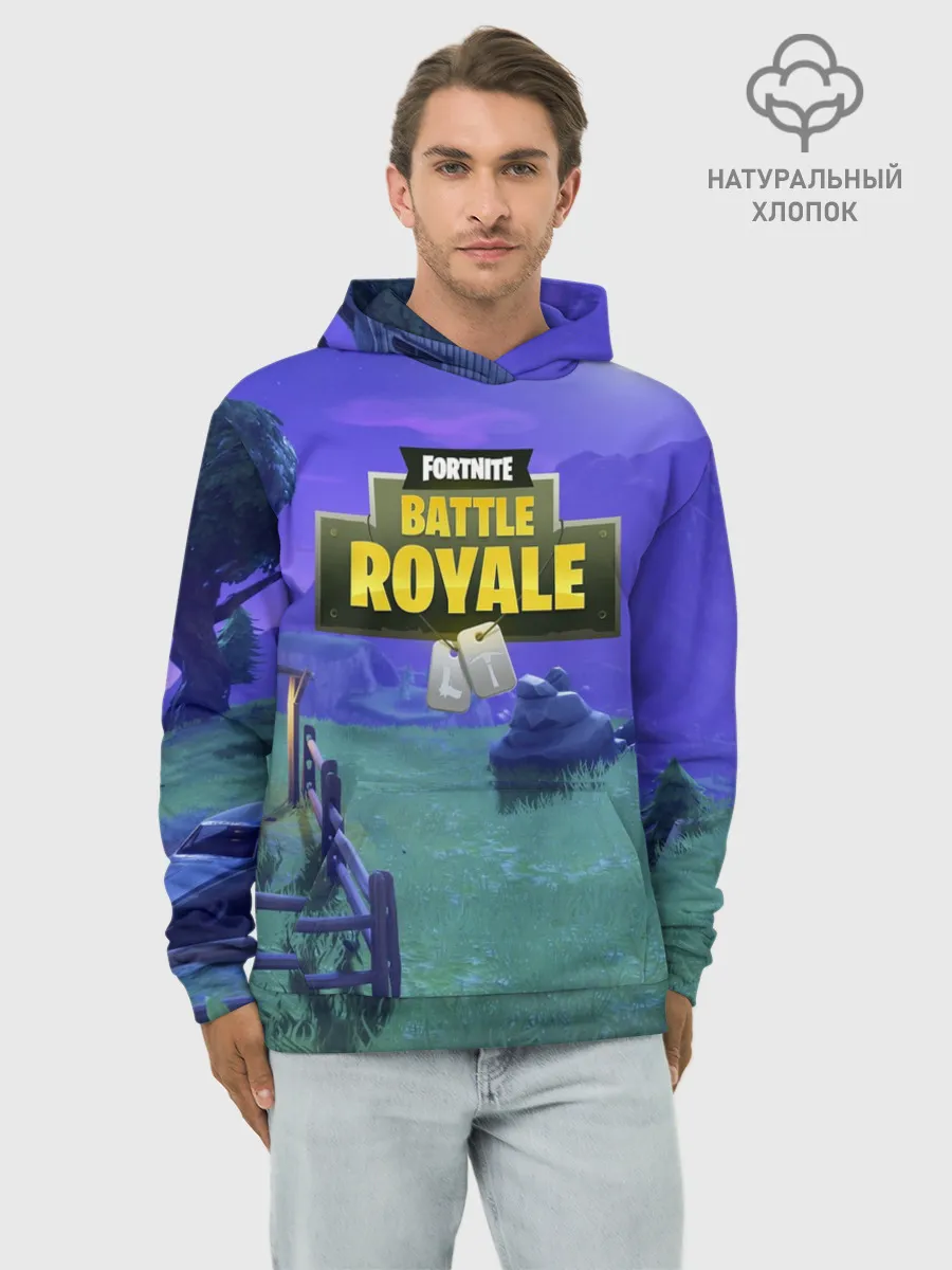 Худи мужской база хлопок / Fortnite Night
