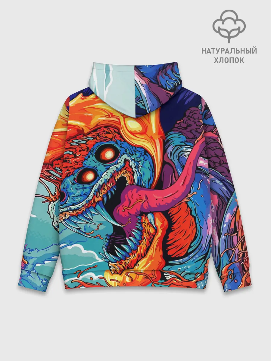 Худи мужской база хлопок / Вячеслав в стиле CS GO