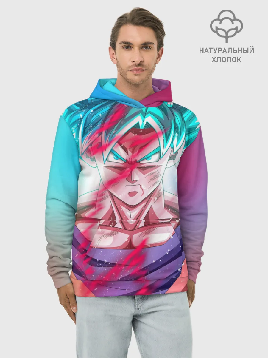 Худи мужской база хлопок / Гоку