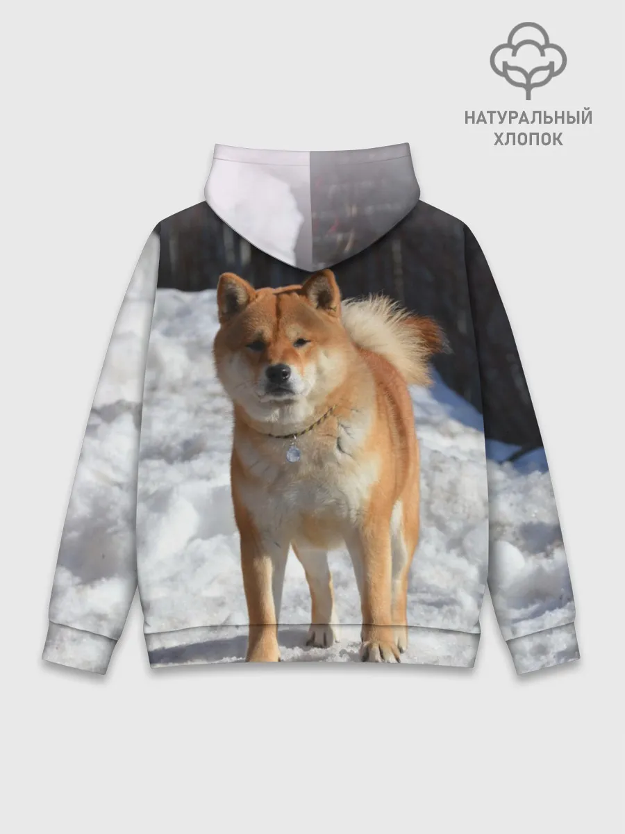 Худи мужской база хлопок / Акита-ину