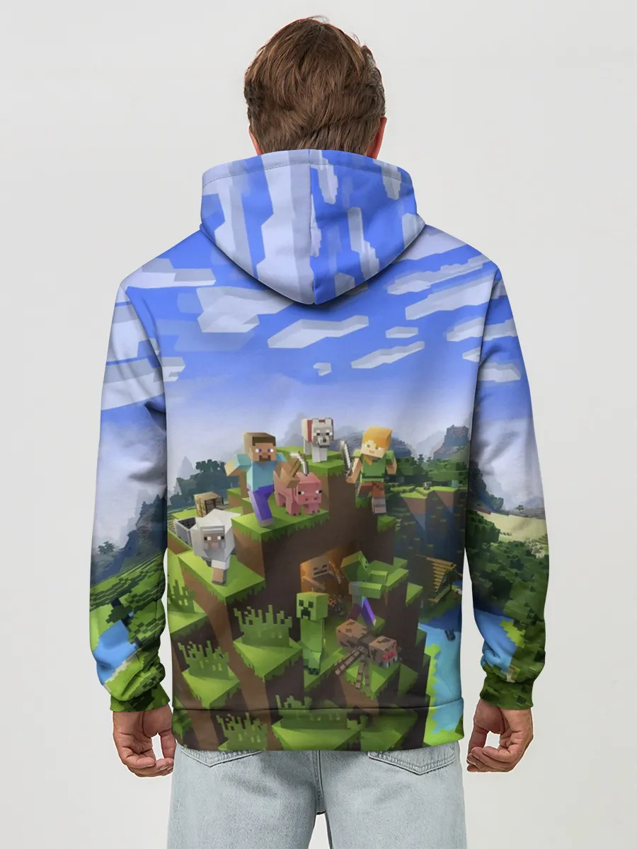 Худи мужской база хлопок / Артур - Minecraft