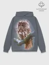 Худи мужской база хлопок / Сова