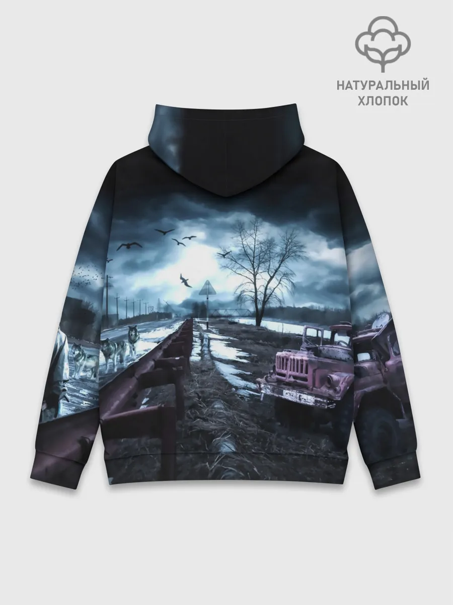 Худи мужской база хлопок / S.T.A.L.K.E.R. - Г.Е.Р.М.А.Н.