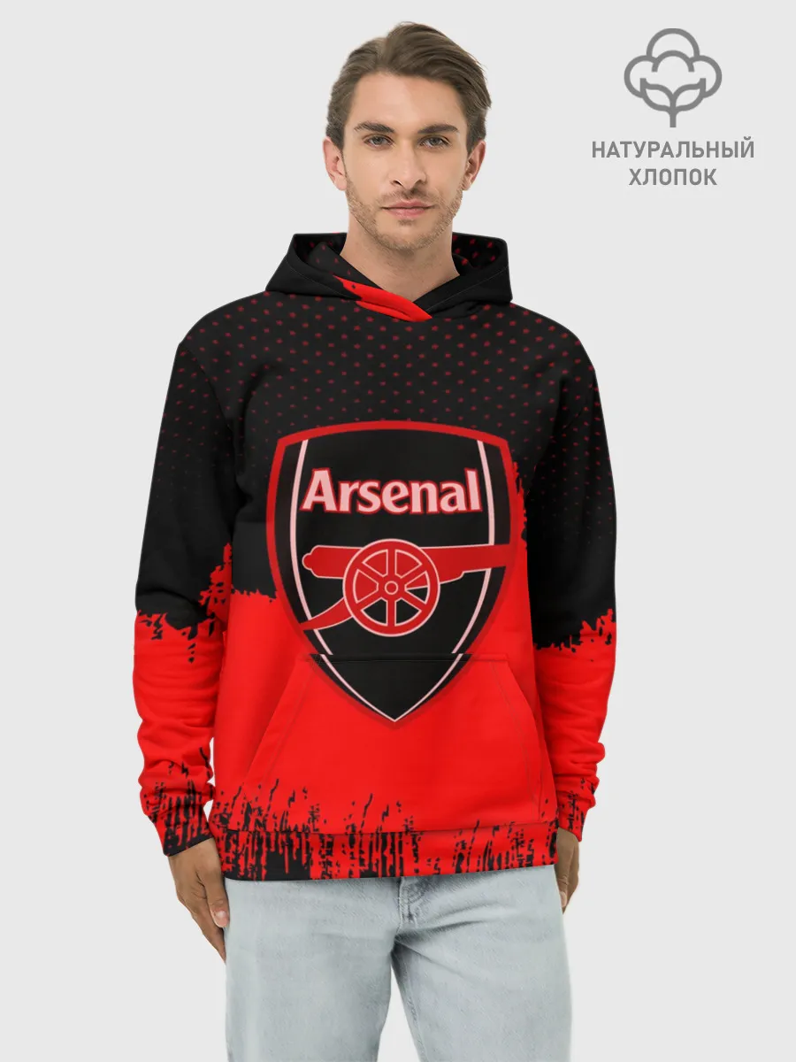 Худи мужской база хлопок / FC Arsenal Original uniform