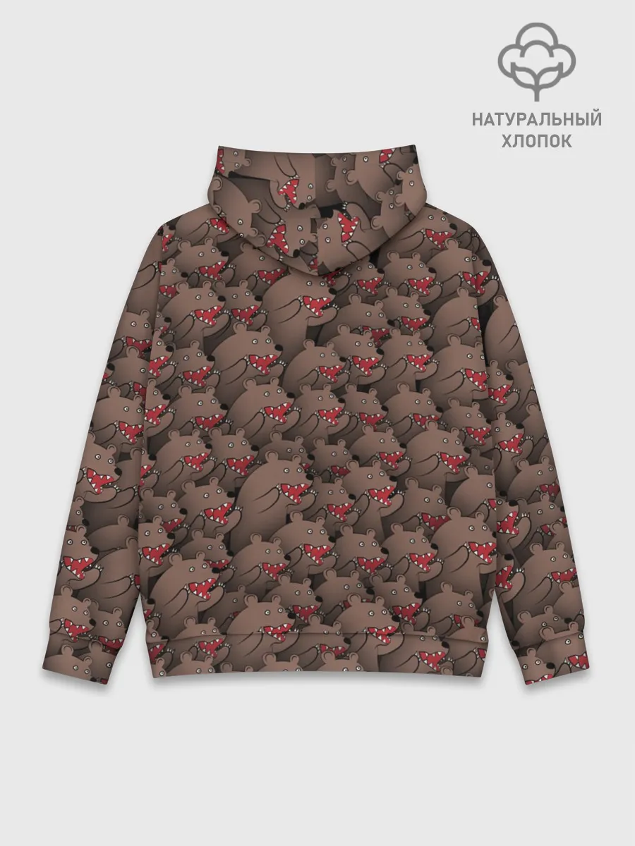 Худи мужской база хлопок / Медведи мемы