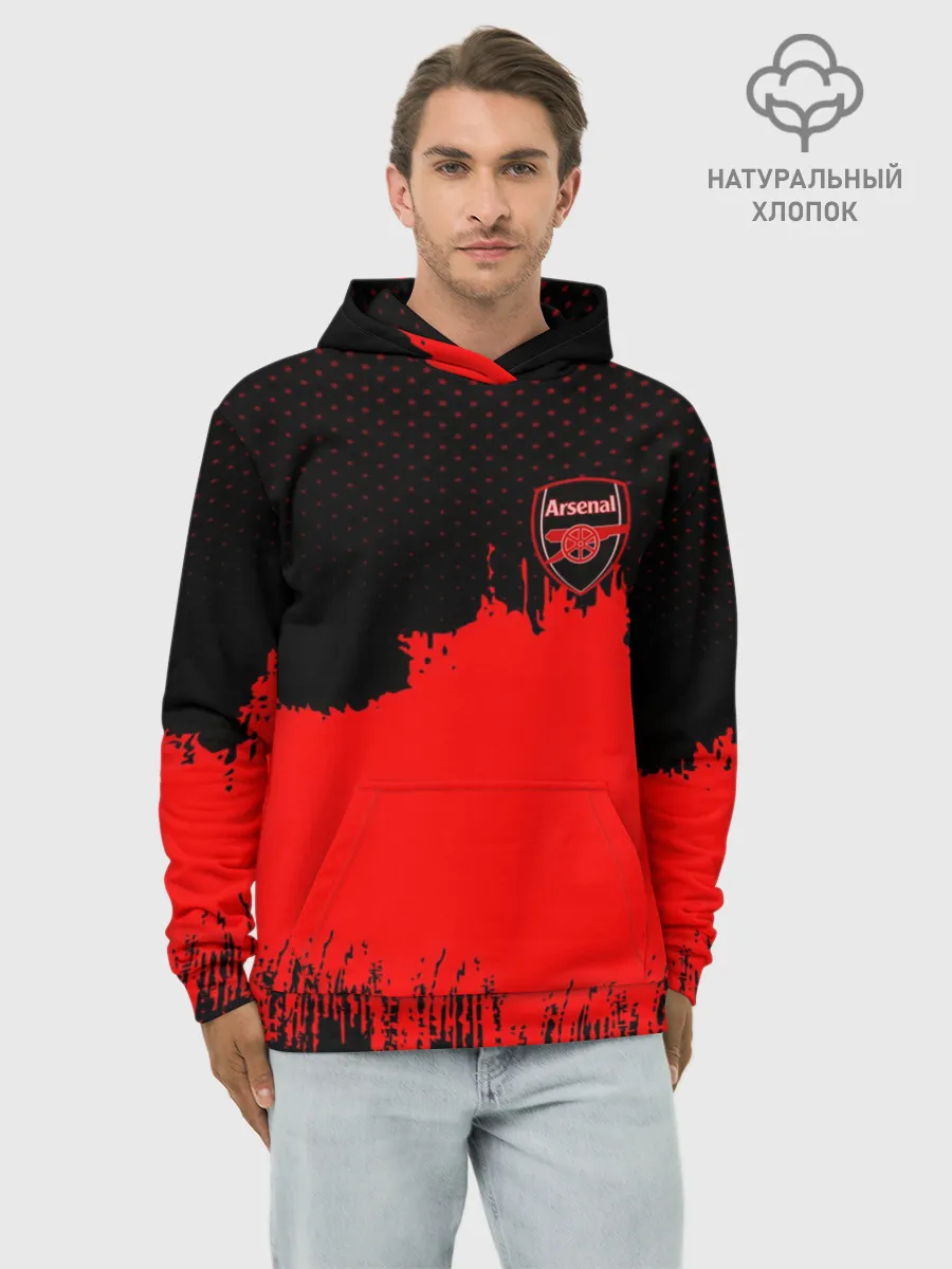Худи мужской база хлопок / Arsenal Original