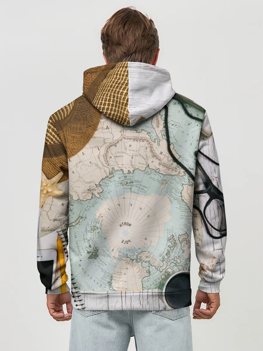 Худи мужской база хлопок / Тайна путешествия