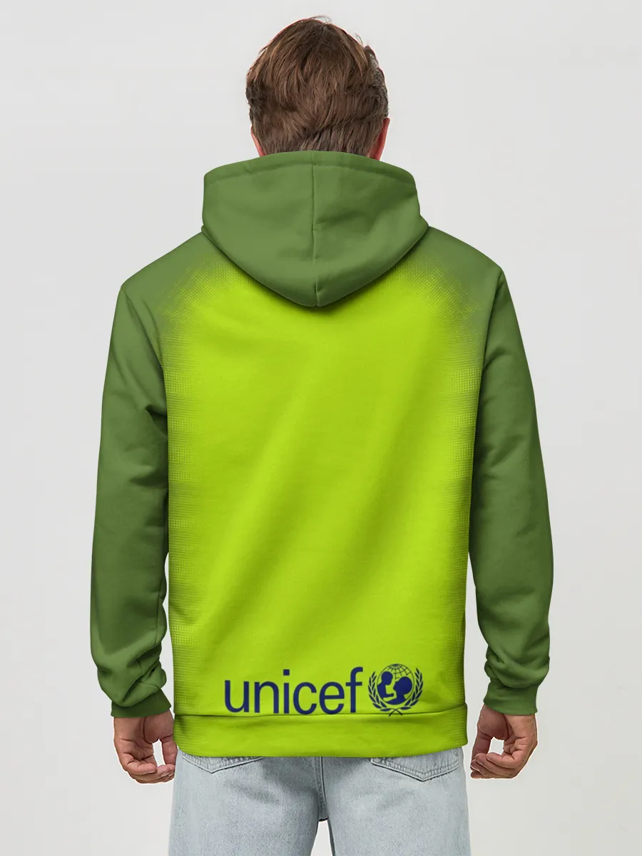 Худи мужской база хлопок / Барселона Форма Гостевая 18/19