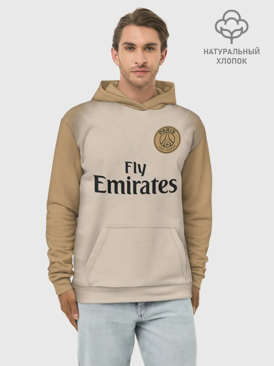 Худи мужской база хлопок / PSG Форма Новая Away 18/19