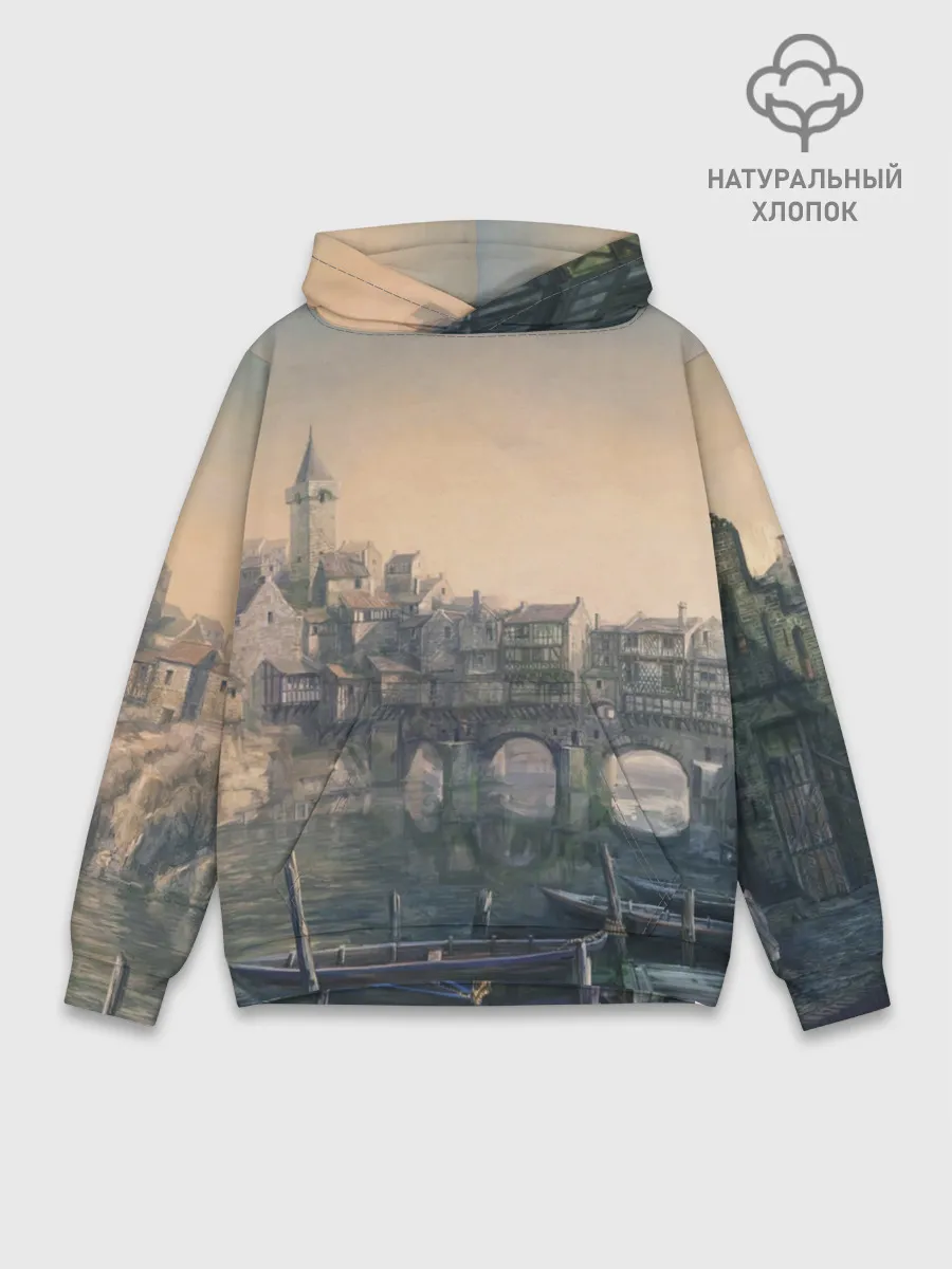 Худи мужской база хлопок / The Witcher 3: Wild Hunt