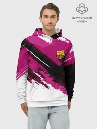Худи мужской база хлопок / FC Barcelona Original 2018