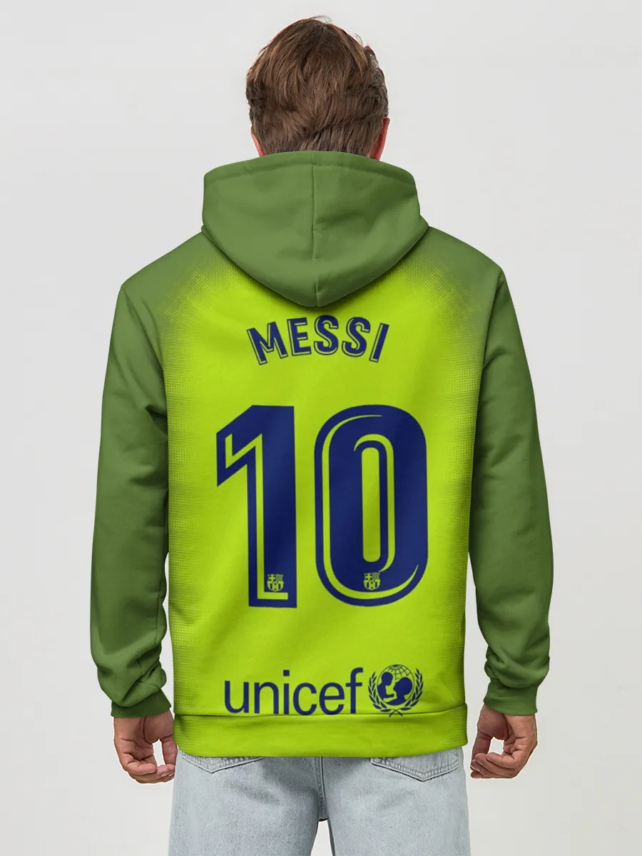 Худи мужской база хлопок / Месси Форма Новая Away 18/19