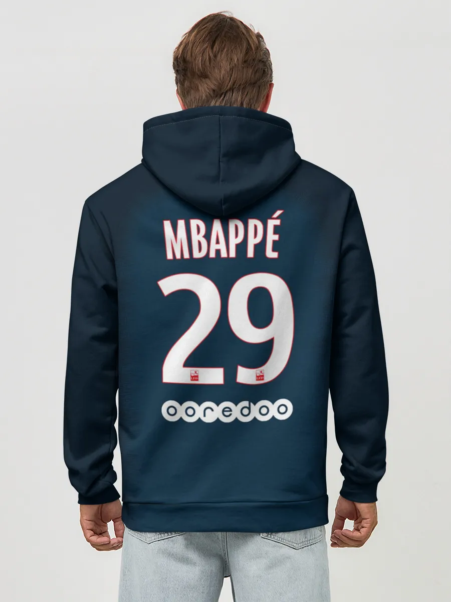 Худи мужской база хлопок / Мбаппе Форма Домашняя 18/19