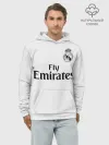 Худи мужской база хлопок / Реал Мадрид Форма Новая 18/19