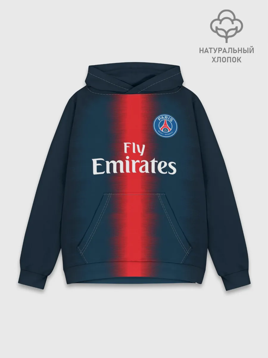 Худи мужской база хлопок / PSG Форма Новая Home 18/19