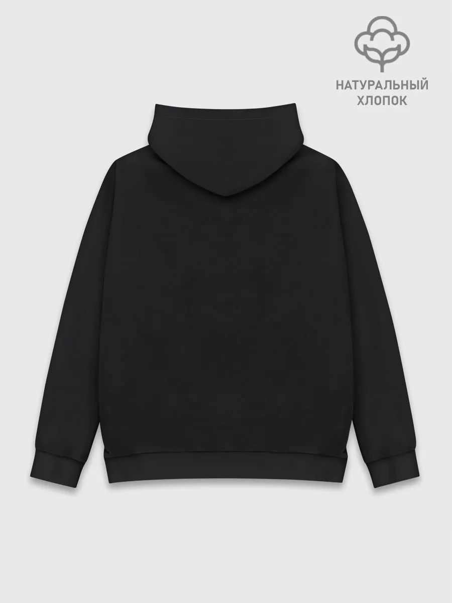 Худи мужской база хлопок / Кот космонавт