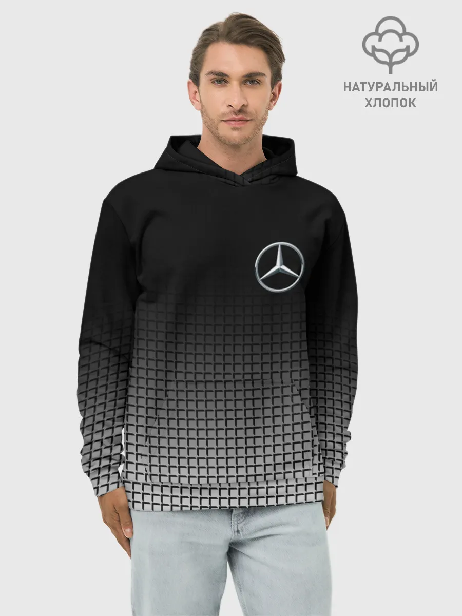 Худи мужской база хлопок / MERCEDES BENZ SPORT