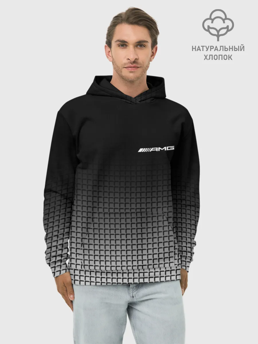 Худи мужской база хлопок / AMG SPORT
