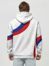 Худи мужской база хлопок / Россия Триколор