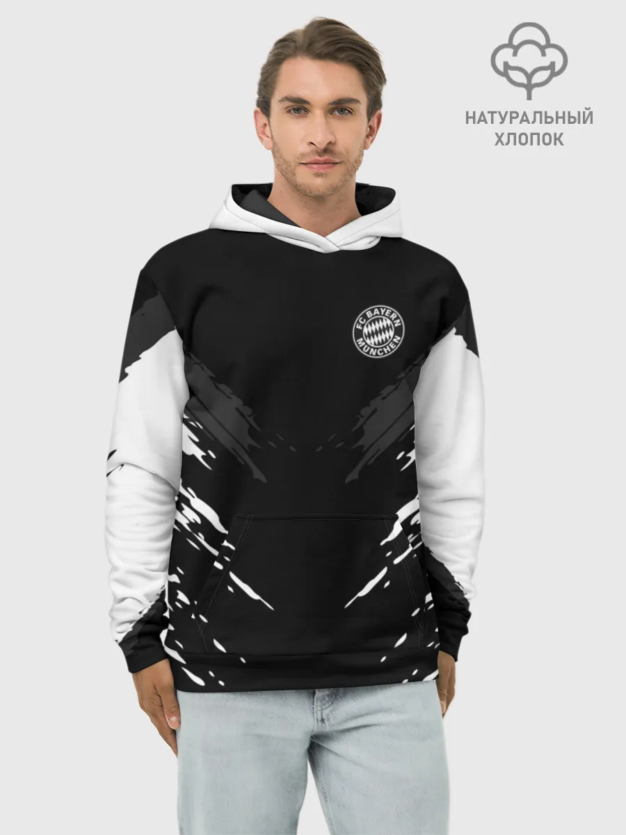 Худи мужской база хлопок / BAYERN MUNCHEN 2018 SPORT