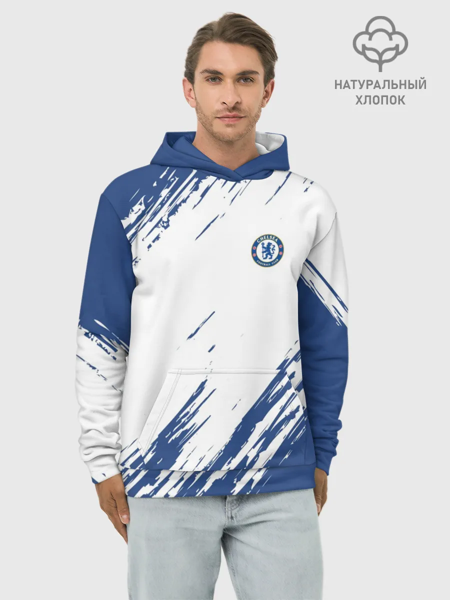 Худи мужской база хлопок / CHELSEA UNIFORM | ФОРМА ЧЕЛСИ