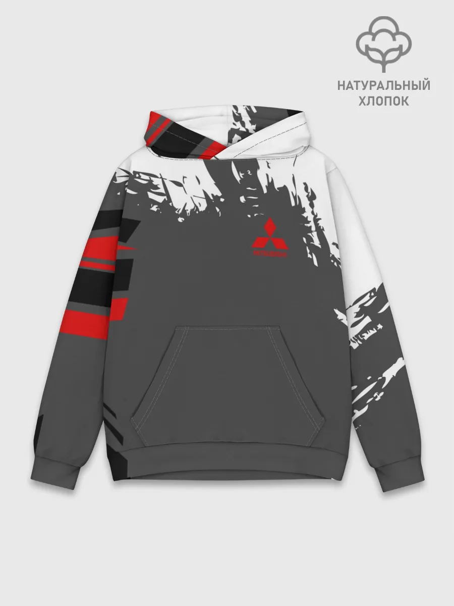 Худи мужской база хлопок / MITSUBISHI SPORT
