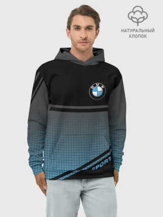 Худи мужской база хлопок / BMW SPORT