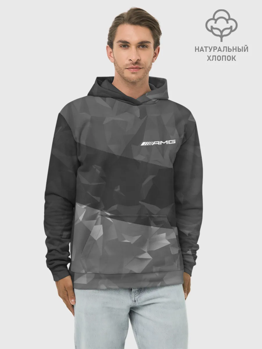 Худи мужской база хлопок / AMG SPORT