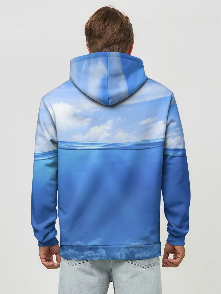 Худи мужской база хлопок / Дайвинг