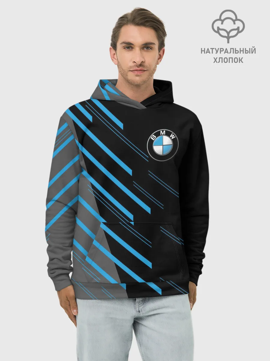 Худи мужской база хлопок / BMW SPORT