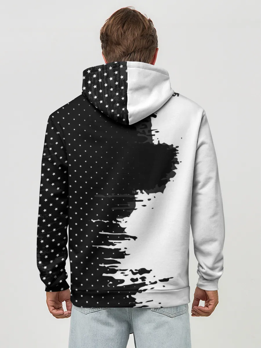 Худи мужской база хлопок / Juventus uniform black 2018