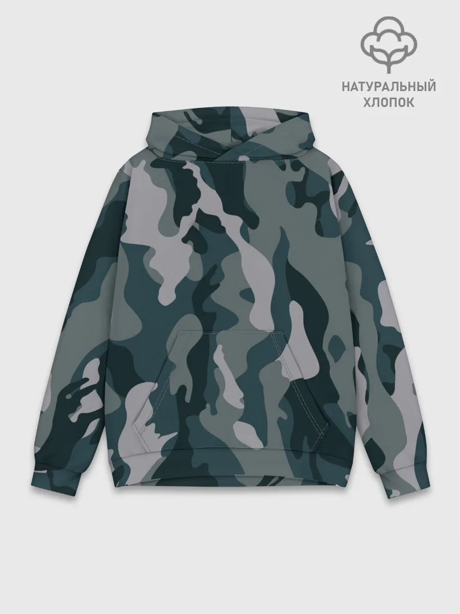 Худи мужской база хлопок / камуфляж