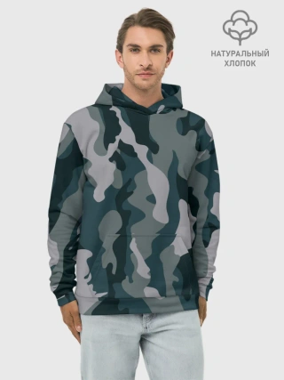 Худи мужской база хлопок / камуфляж