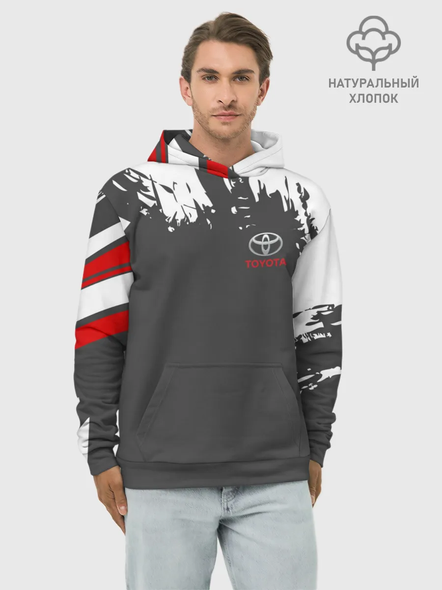 Худи мужской база хлопок / TOYOTA SPORT