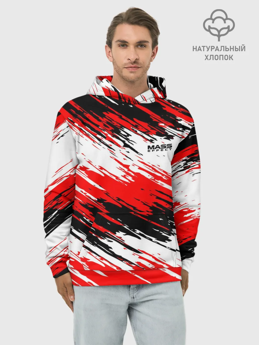 Худи мужской база хлопок / Mass Effect